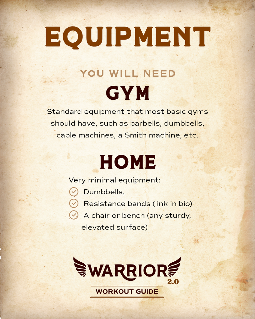 Warrior 2.0 Workout Guide